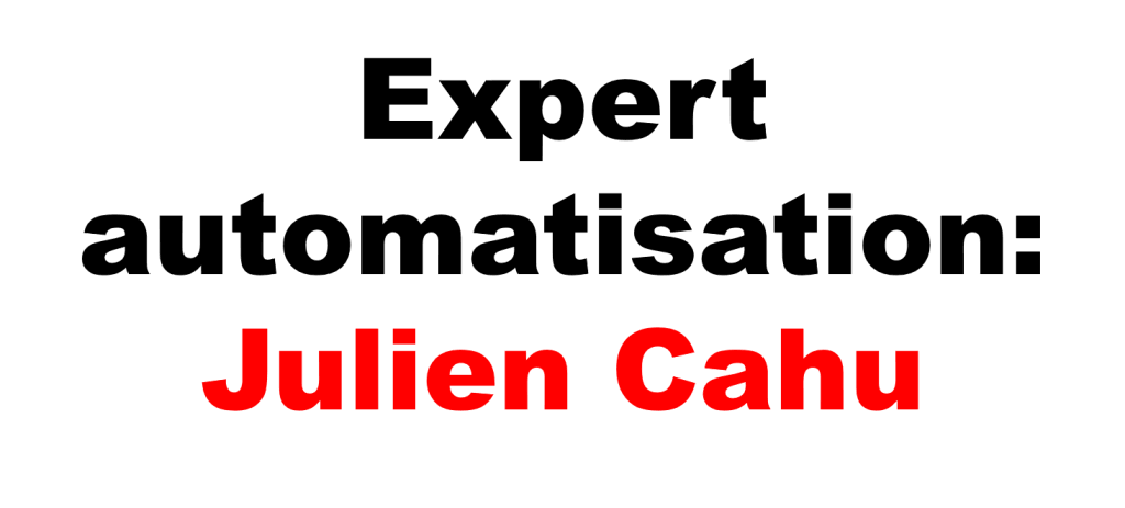 Expert automatisation - Julien Cahu